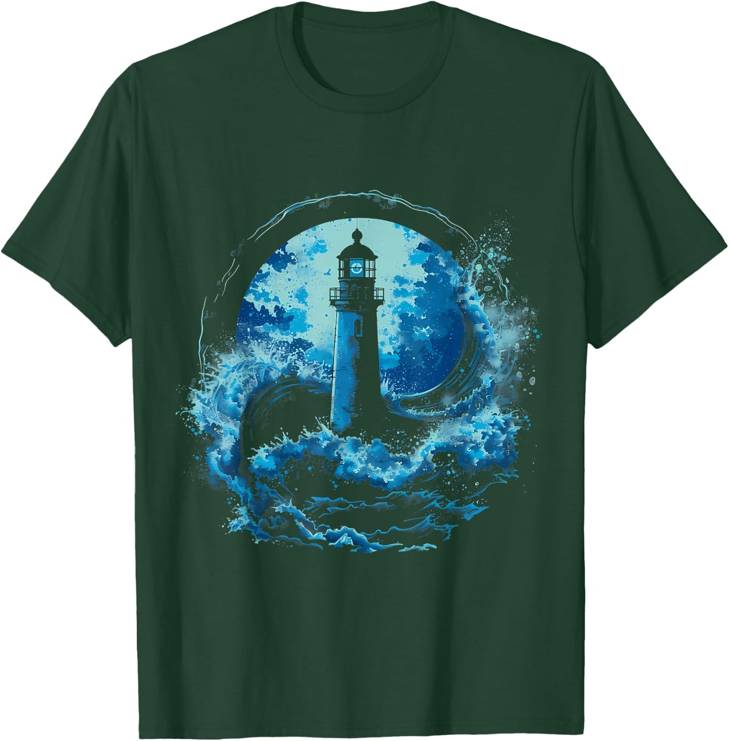 Light House Seaside House Sailing Boating Sea Lighthouse T-Shirt - T-Shirt | Forest