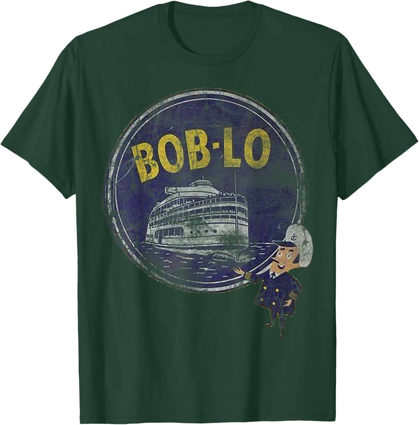 Vintage Retro Classic Cute Detroit Boblo Island T-Shirt - T-Shirt | Forest