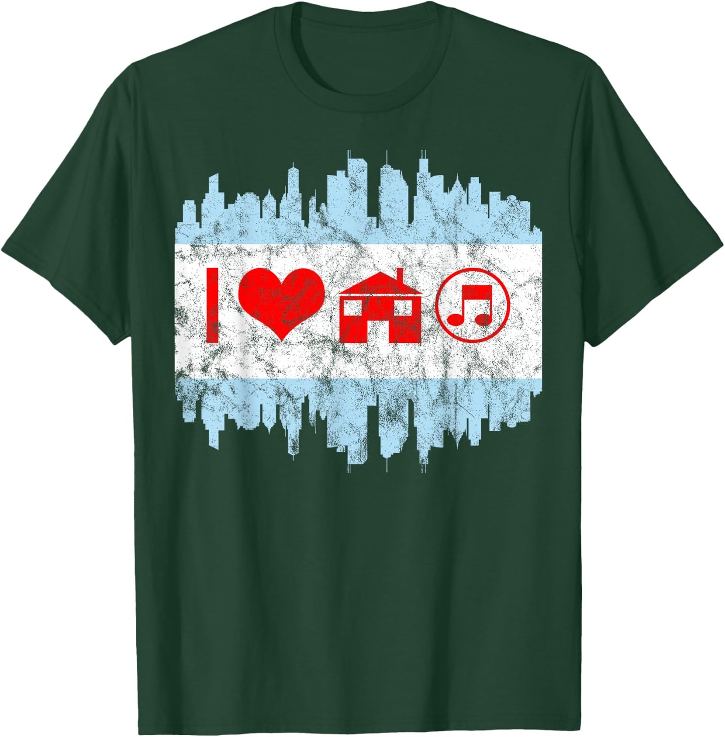 Chicago House Music DJ Flag T-Shirt - T-Shirt | Forest