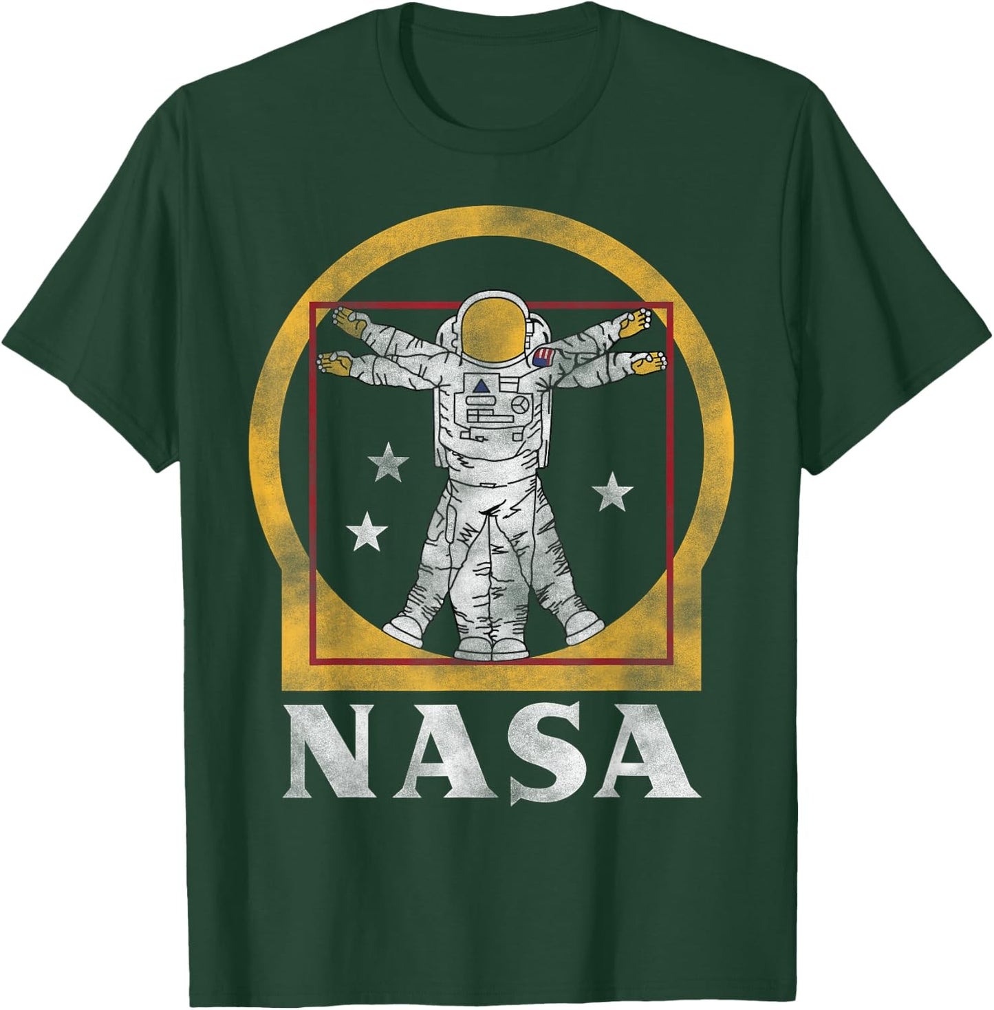 NASA Vitruvian astronaut T-Shirt - T-Shirt | Forest