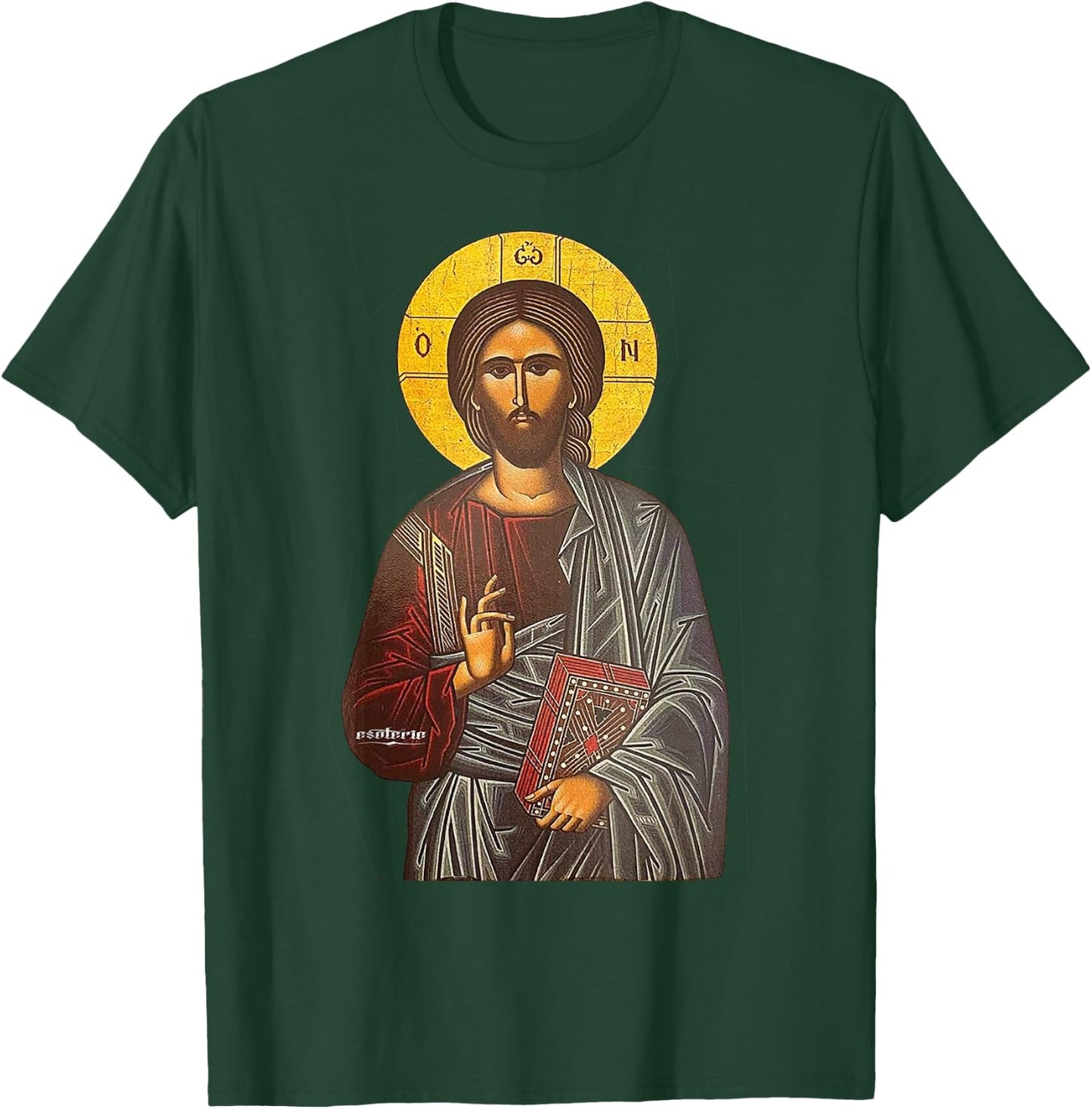 Jesus Christ Icon Greek T-Shirt - T-Shirt | Forest