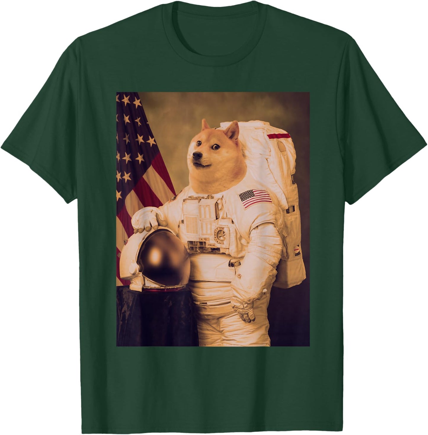 Space Doge Astronaut Dogecoin Coin Crypto Cryptocurrency T-Shirt - T-Shirt | Forest