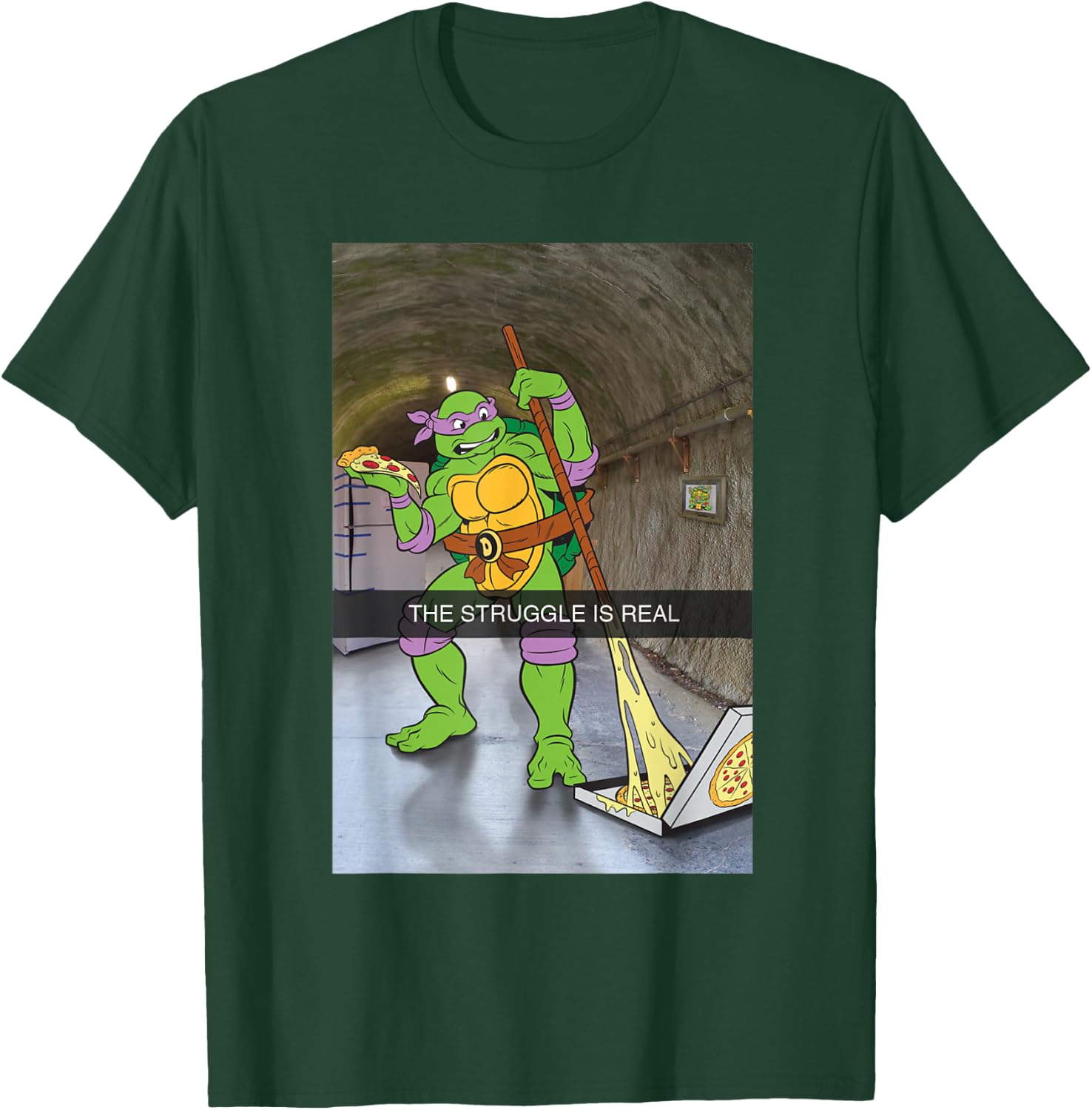 TMNT The Struggle Is Real Donatello T-Shirt - T-Shirt | Forest