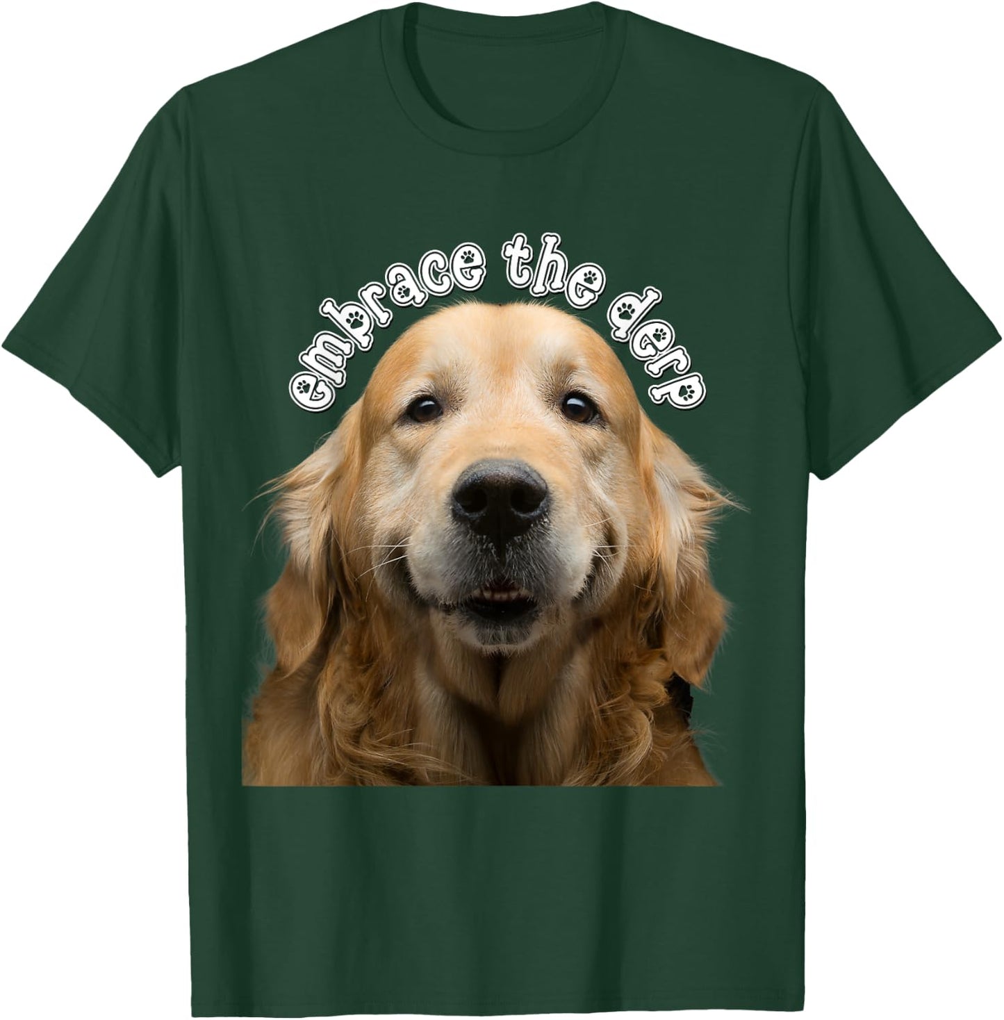 Embrace the Derp Derpy Dog Derpy Golden Retriever Funny Pet T-Shirt - T-Shirt | Forest