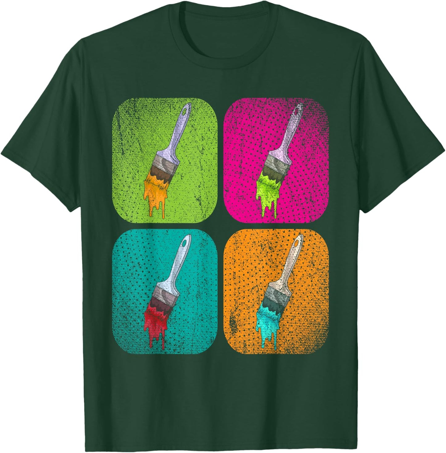 Colorful Paints Art Painting Brush Drawing Pop Art Artist T-Shirt - T-Shirt | Forest