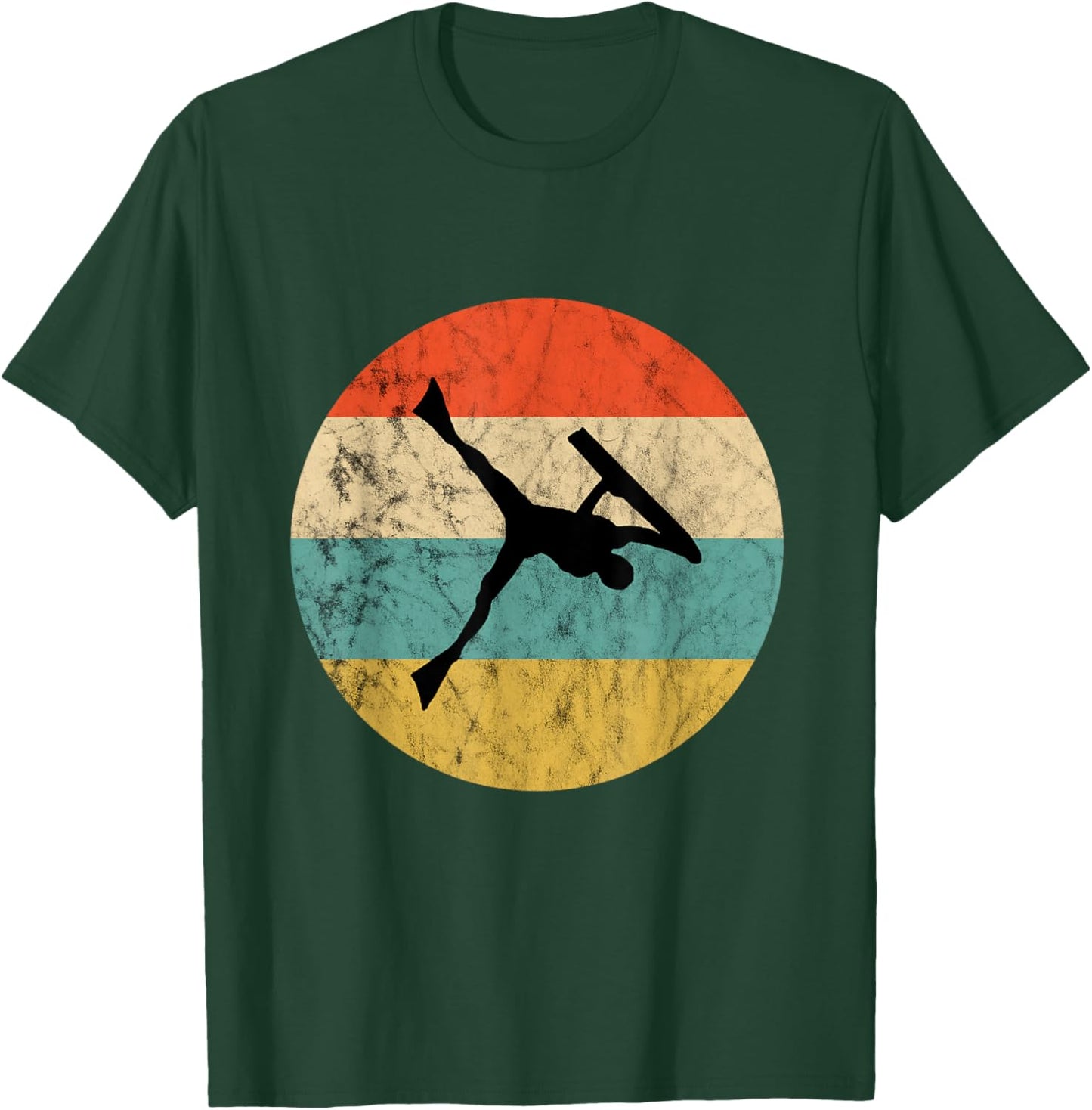 Bodyboarder Vintage Retro Sunset Surfing Bodyboard Surfer T-Shirt - T-Shirt | Forest