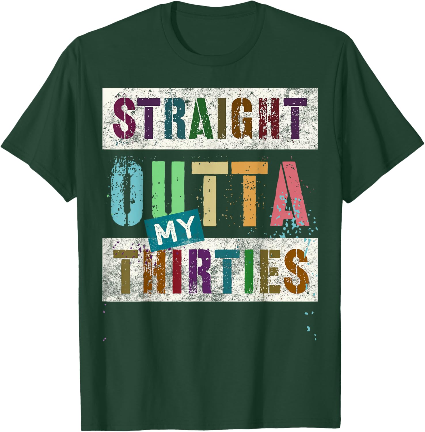 STRAIGHT OUTTA MY THIRTIES Vintage 40th Birthday 1984 Legend T-Shirt - T-Shirt | Forest