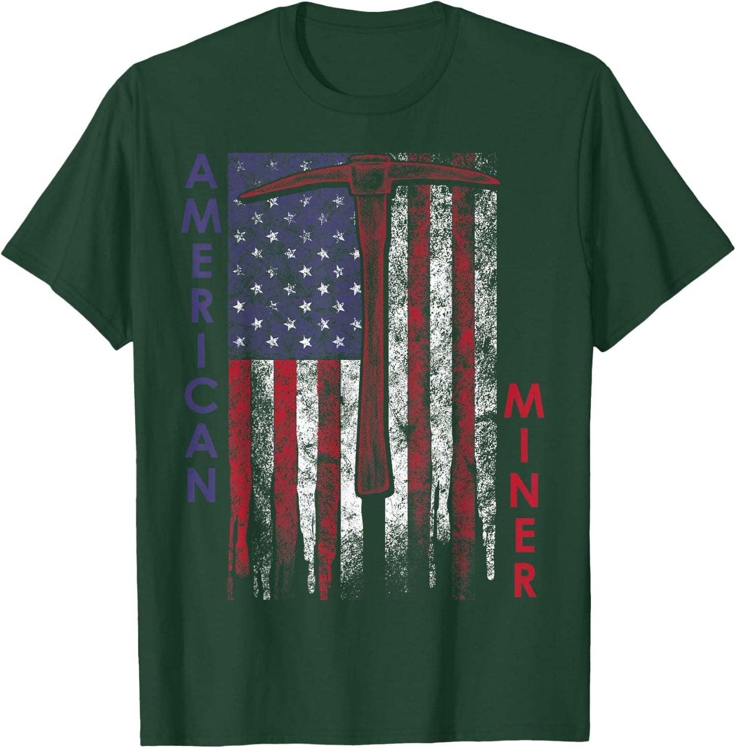 American Miner Patriot Gold Mining T-Shirt - T-Shirt | Forest