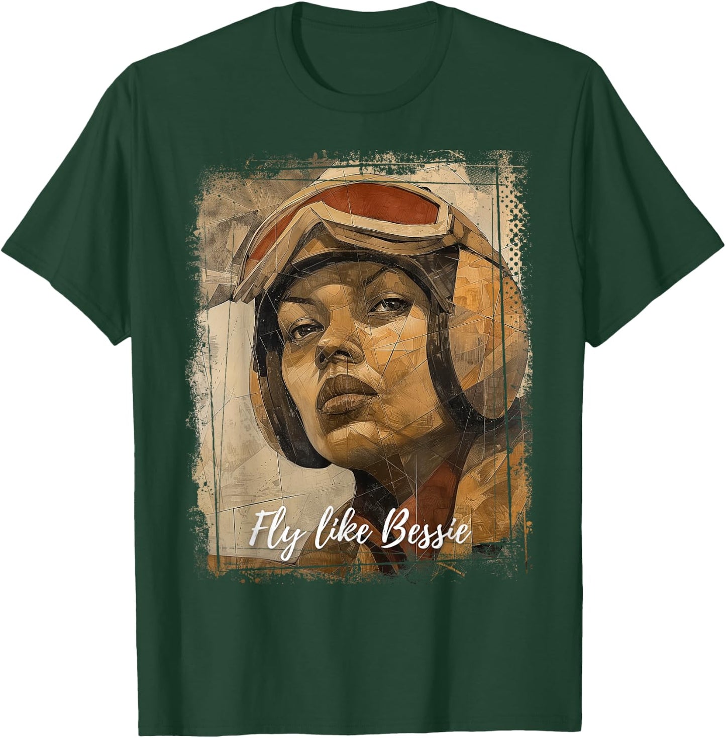 Bessie Coleman Black History Month African American Pilot T-Shirt - T-Shirt | Forest