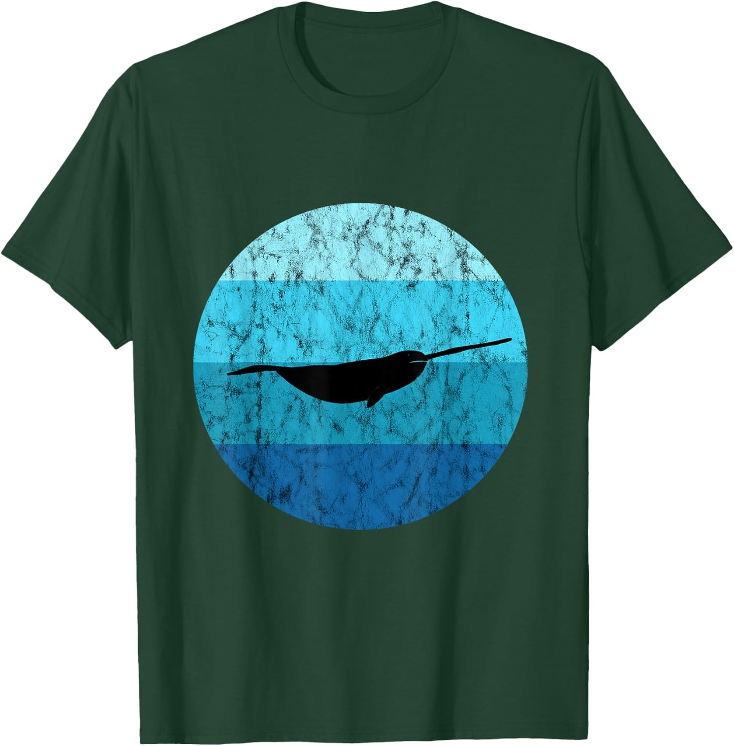 Narwhal Whale Retro Narwhal Lovers Ocean Sea Narwhal Animal T-Shirt - T-Shirt | Forest