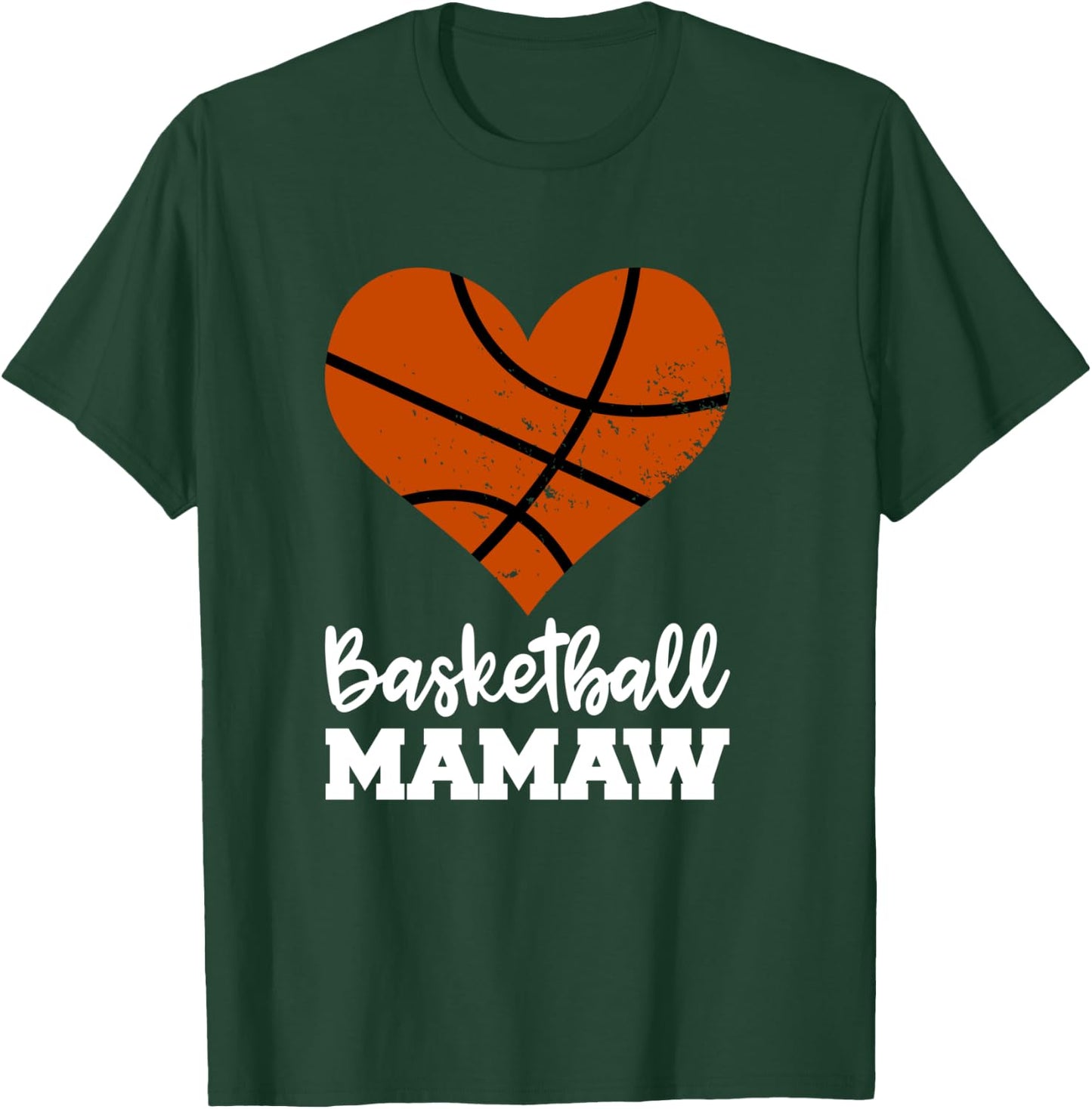 Basketball Mamaw Funny Basketball Player Mamaw T-Shirt - T-Shirt | Forest