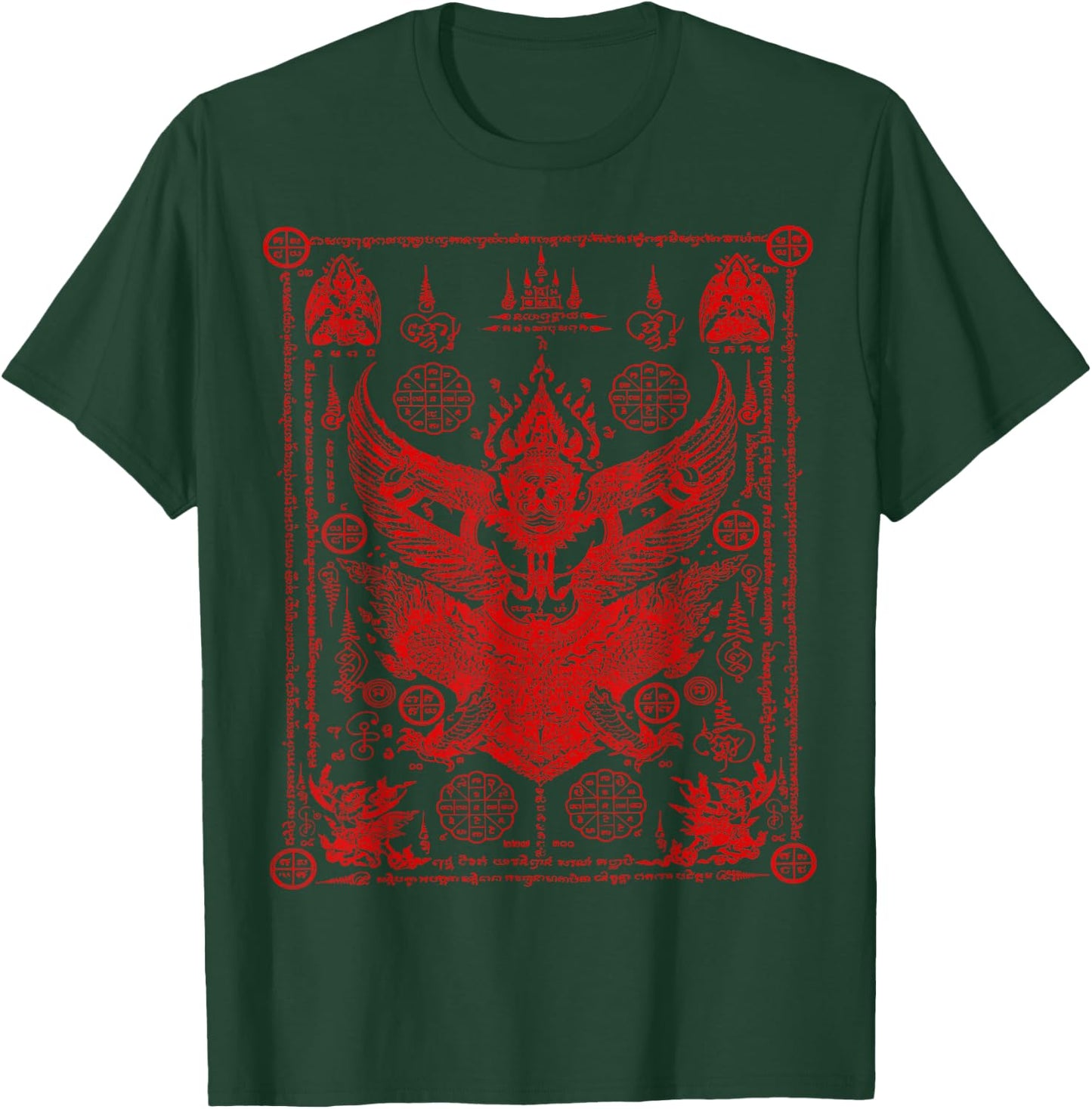 Sak Yant Thailand Tattoo Magical Thai Tattoos Thailand Gift T-Shirt - T-Shirt | Forest