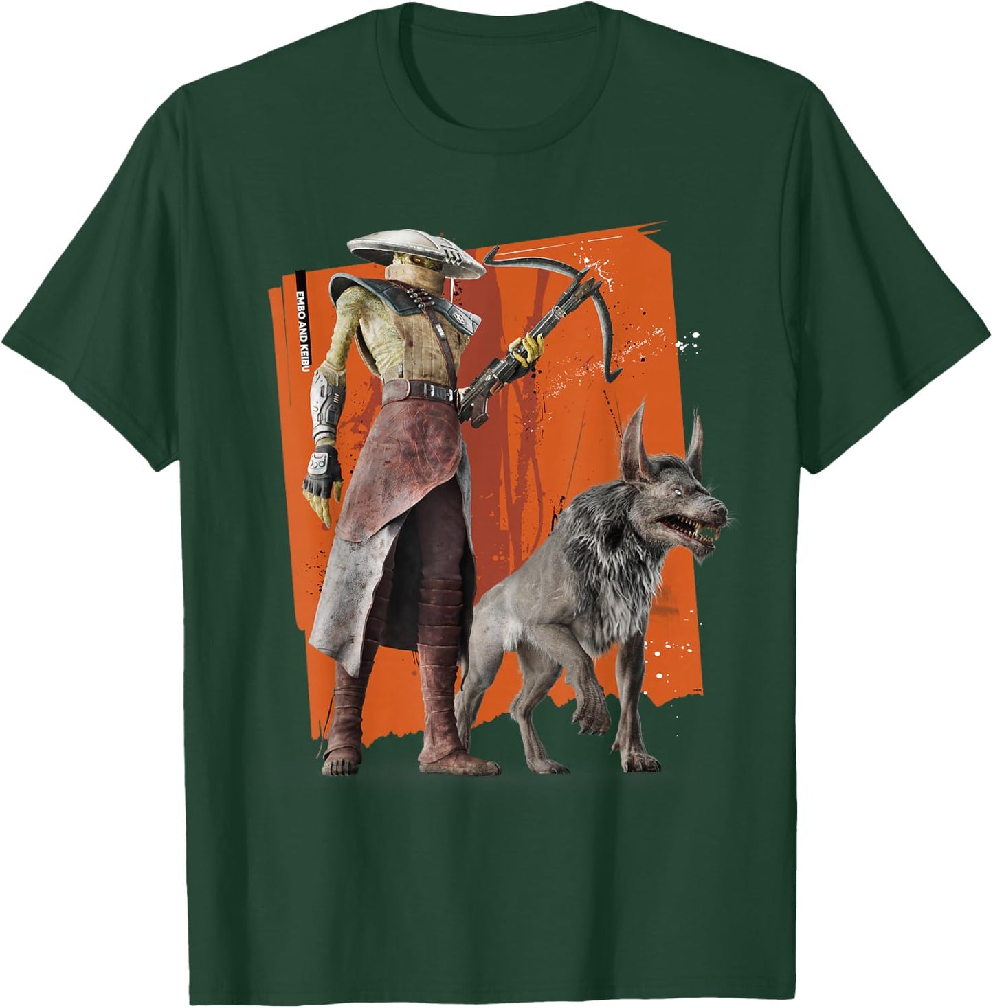 Star Wars The Mandalorian and Grogu Movie Embo and Keibu T-Shirt - T-Shirt | Forest