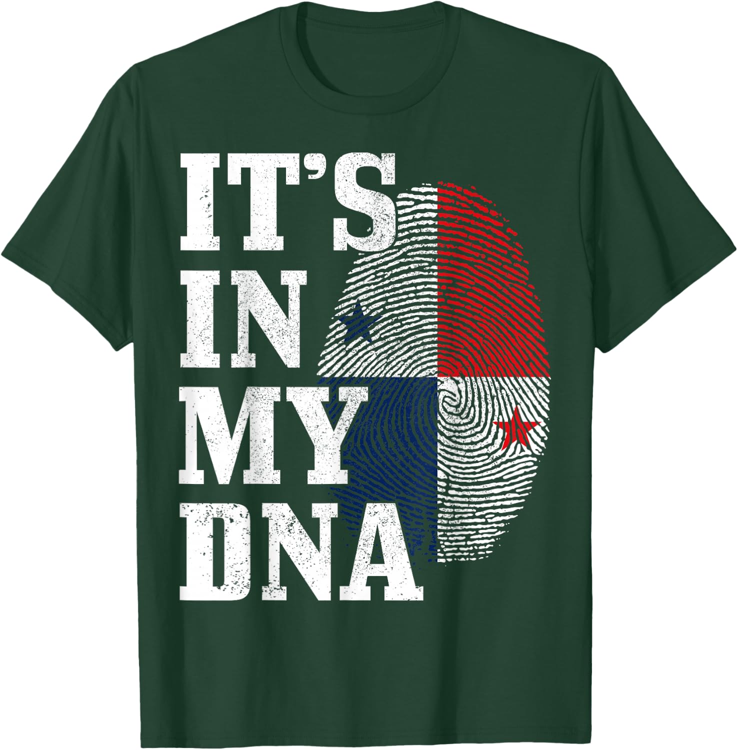 Panama It's in My DNA Panamanian Flag Pride Roots T-Shirt - T-Shirt | Forest