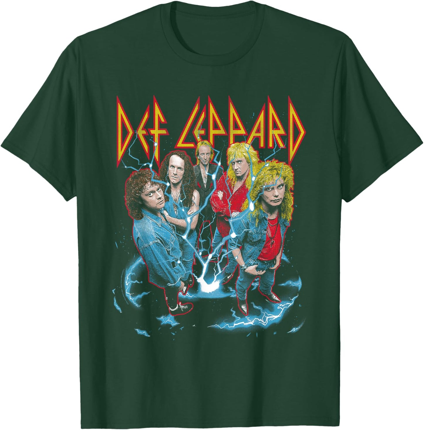 Def Leppard - Band Photo City Atlanta T-Shirt - T-Shirt | Forest