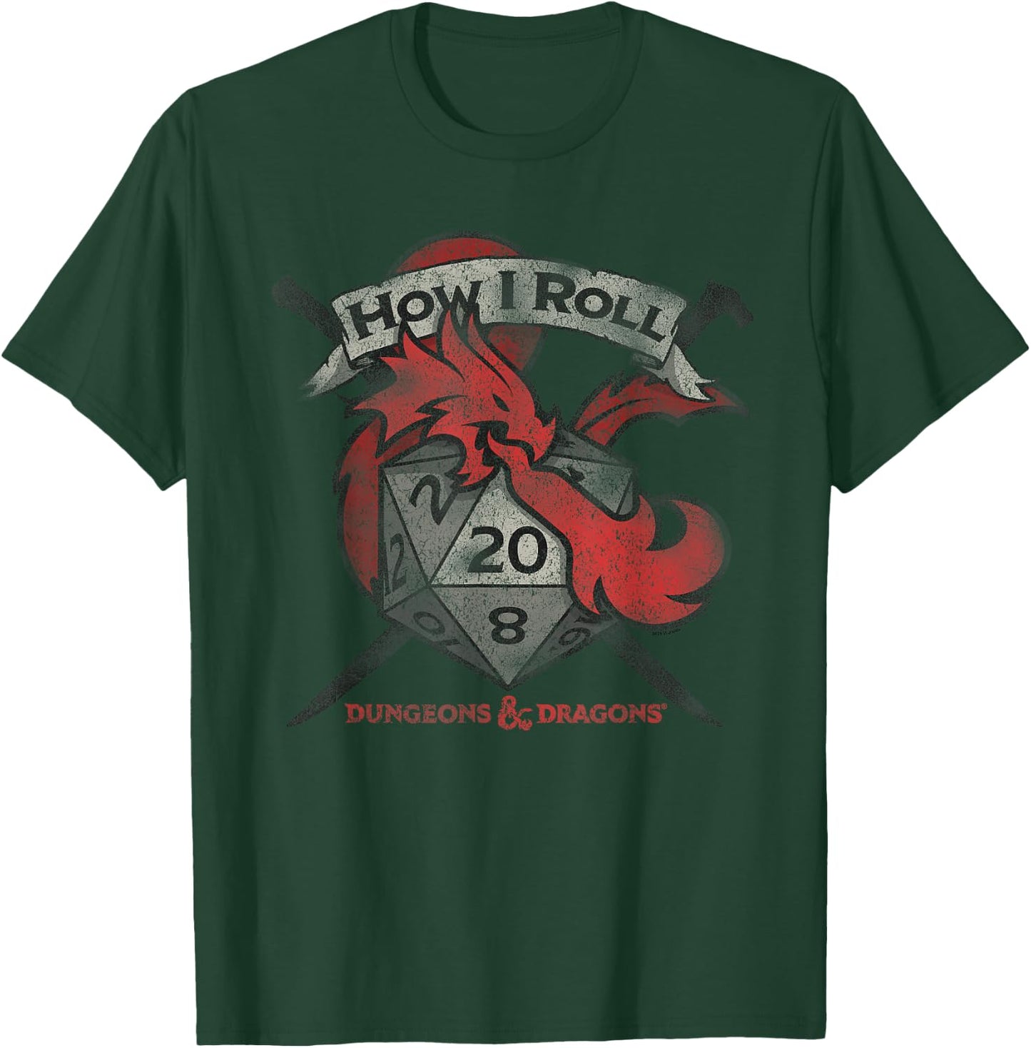 Dungeons & Dragons How I Roll Small T-Shirt - T-Shirt | Forest