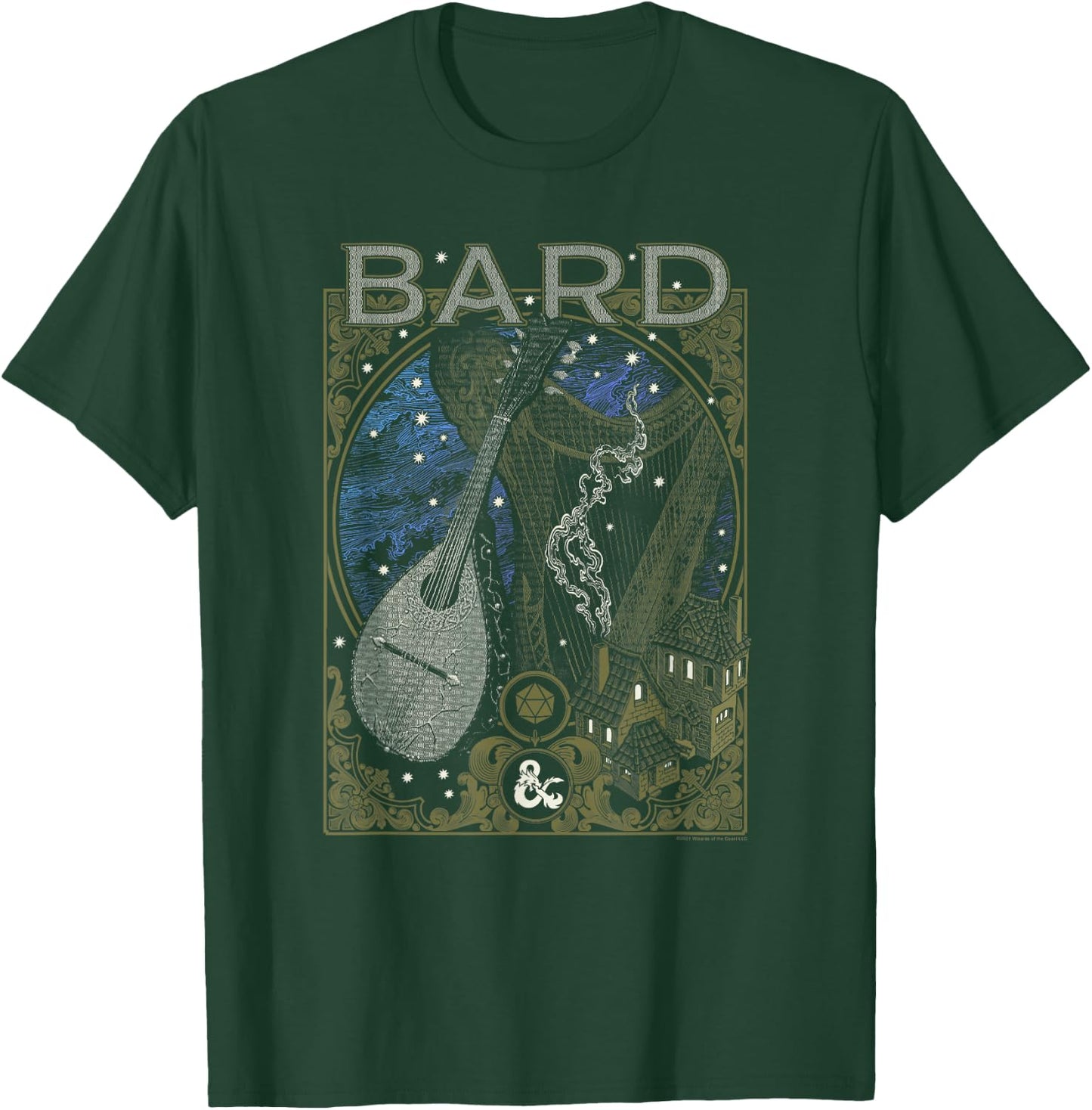 Dungeons & Dragons Bard Poster T-Shirt - T-Shirt | Forest