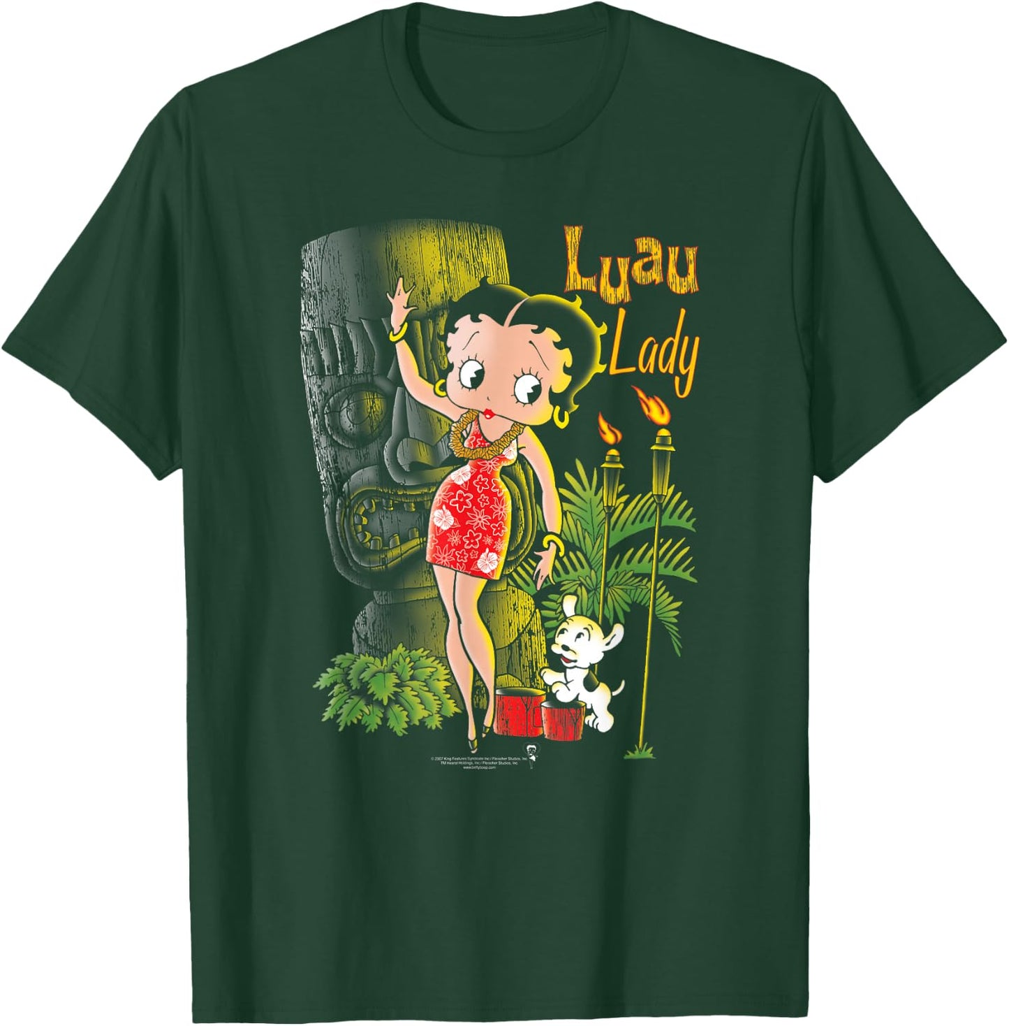 Betty Boop Luau Lady T-Shirt - T-Shirt | Forest
