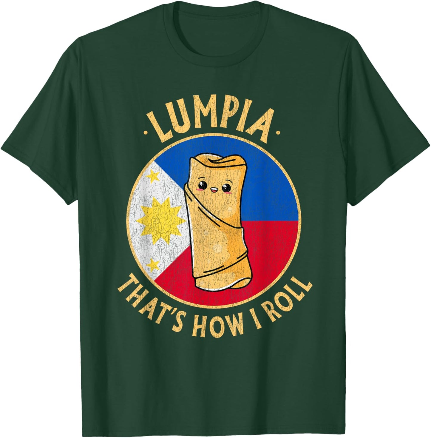 Filipino Lumpia Cute Kawaii Philippines Food Filipino Pride T-Shirt - T-Shirt | Forest