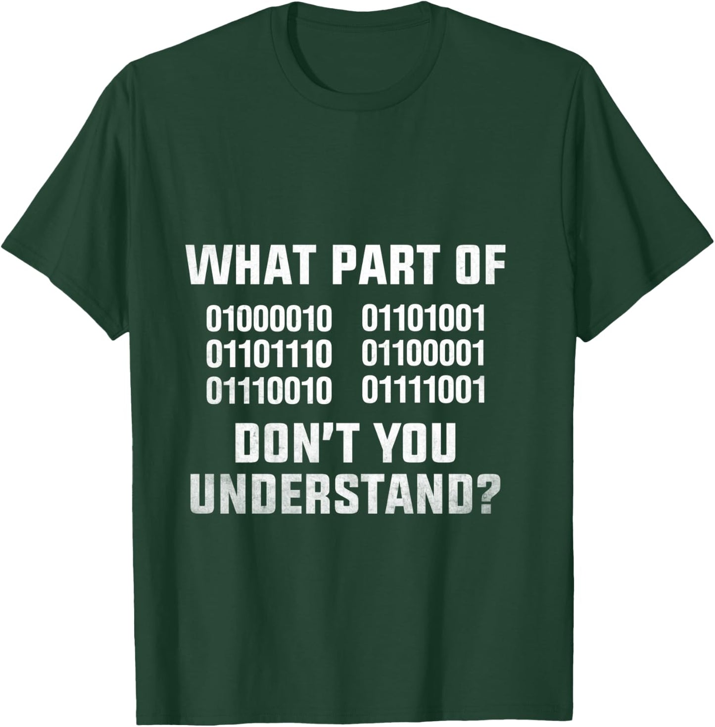 Funny Computer Science Binary Code Computer Programmer T-Shirt - T-Shirt | Forest