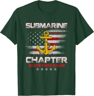 U.S Submarine Chapter Veteran Death From Below Submariner T-Shirt - T-Shirt | Forest