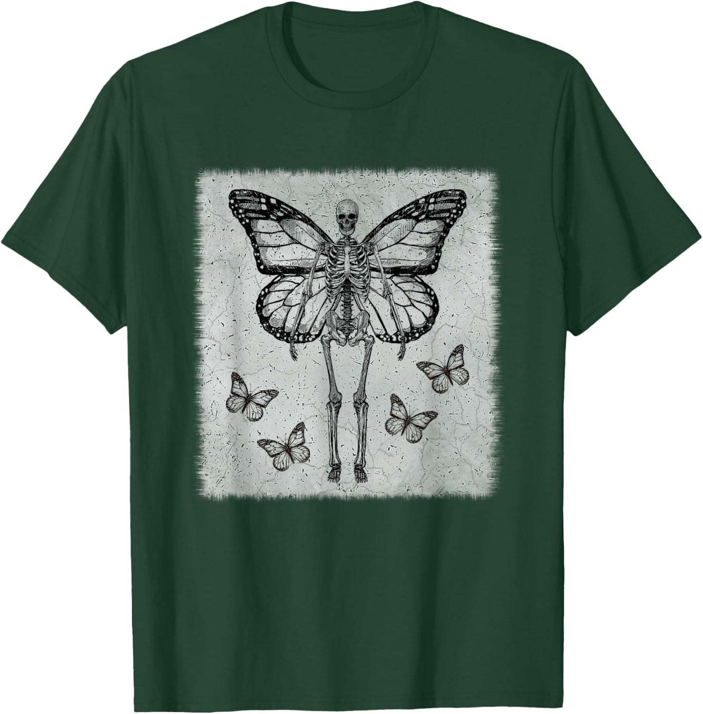 Skeleton Fairy Grunge Fairycore Aesthetic Goth Gothic T-Shirt - T-Shirt | Forest