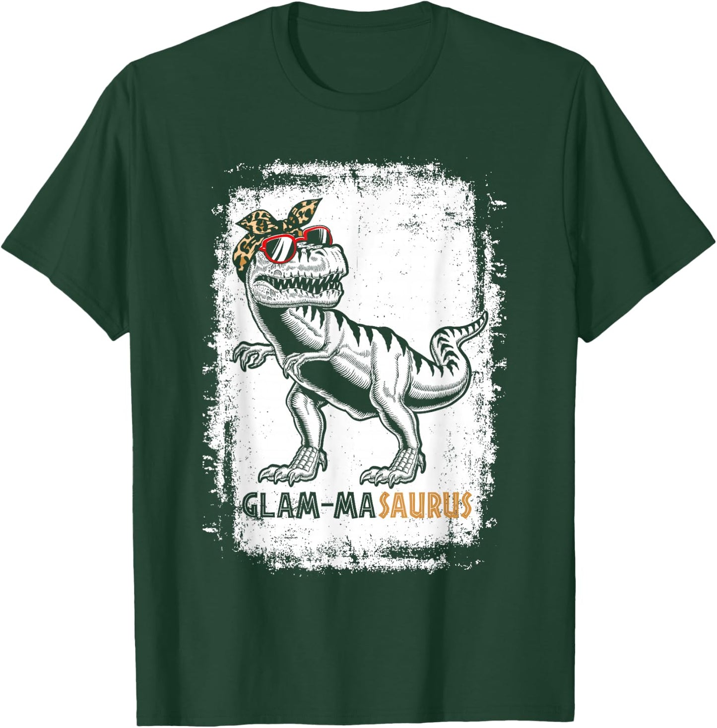 Glam-masaurus Rex Grandma Dinosaur T-Rex Glam-ma Saurus T-Shirt - T-Shirt | Forest