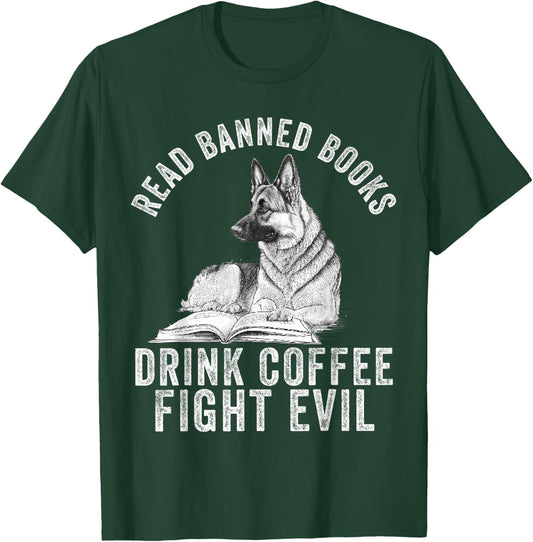 I Read Banned Books Lover BookWorm Love Banned Books T-Shirt - T-Shirt | Forest