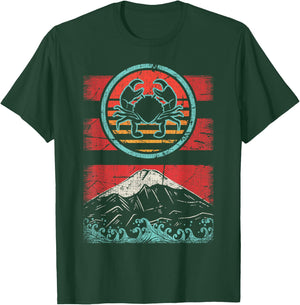 Crab Lover Crabbing Seafood Retro Vintage 80s Style T-Shirt - T-Shirt | Forest
