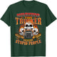 This Trucker Doesn't Play Well - Semi Truck Driver Trucking T-Shirt - T-Shirt | Forest