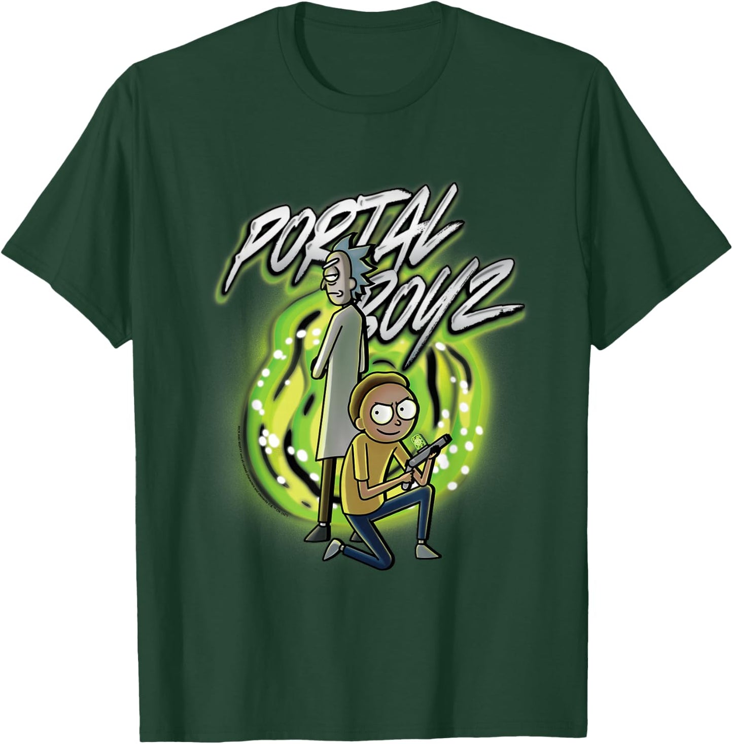Rick and Morty The Portal Boyz T-Shirt - T-Shirt | Forest