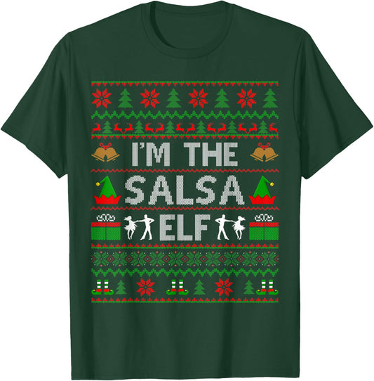 Family Matching Dancing Ugly Santa Salsa Dance Christmas T-Shirt - T-Shirt | Forest