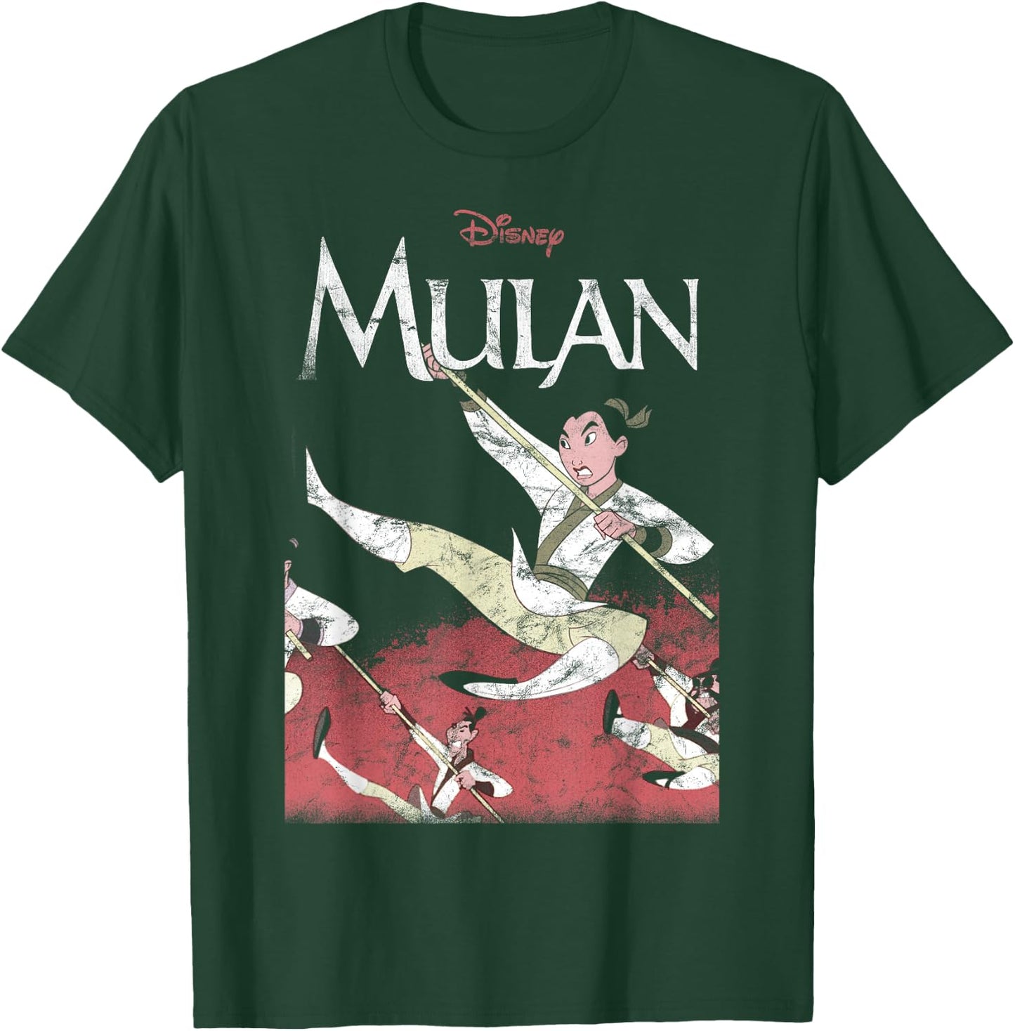 Disney Mulan Action Pose Portrait Small T-Shirt - T-Shirt | Forest