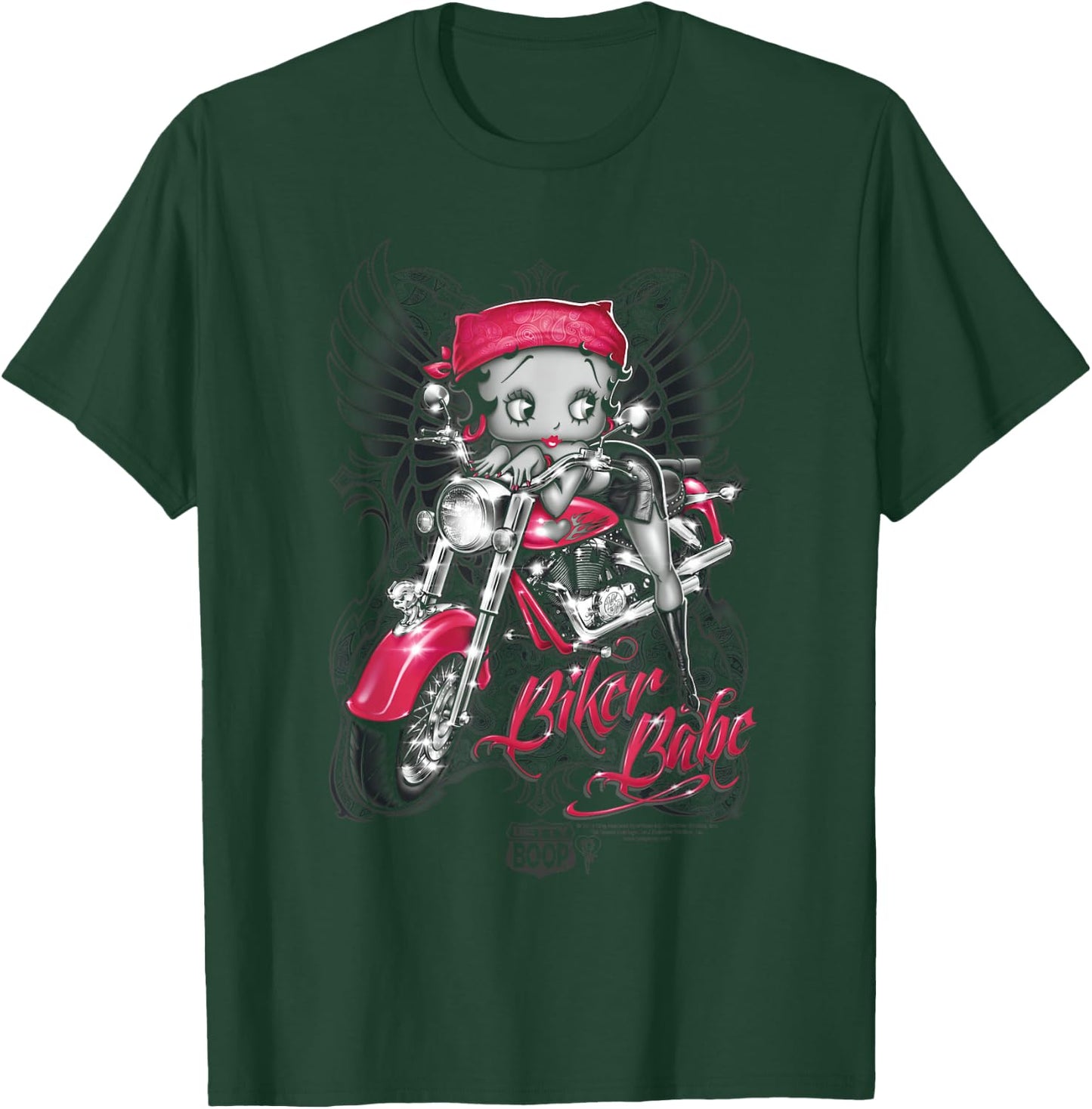 Betty Boop Biker Babe T-Shirt - T-Shirt | Forest