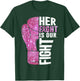Her Fight Is Our Fight Boxing Glove Breast Cancer Awareness T-Shirt - T-Shirt | Forest