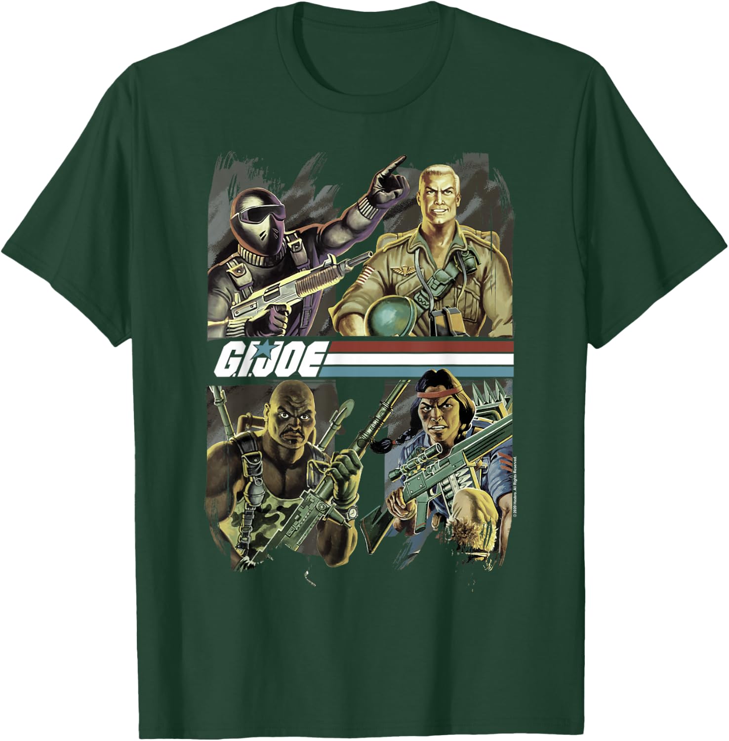 G.I. Joe Team Leader & Original Four Classic Comic Poster Small T-Shirt - T-Shirt | Forest