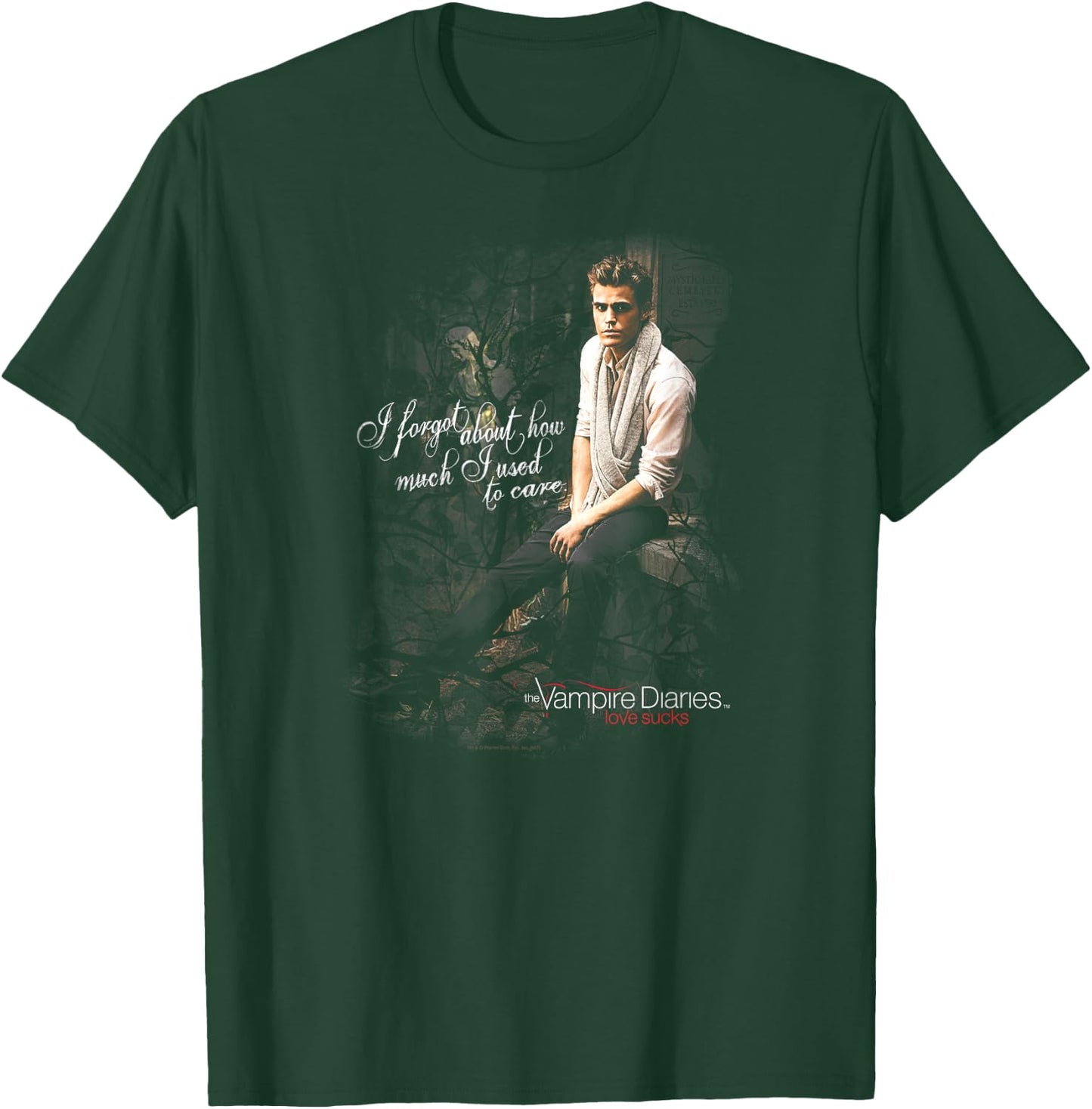 Vampire Diaries Stefan I Used to Care T-Shirt - T-Shirt | Forest