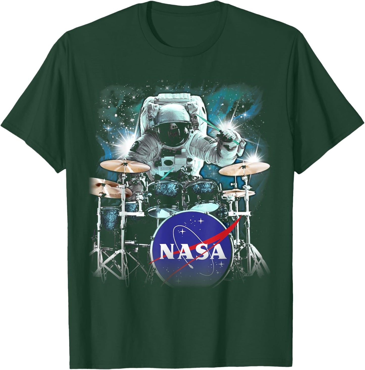 NASA Astronaut Drum Solo In Space T-Shirt - T-Shirt | Forest