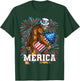Bigfoot Fireworks 4th of July Boys Men Merica T-Shirt - T-Shirt | Forest