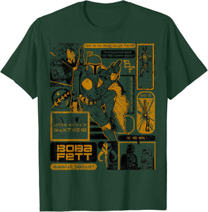 Star Was Boba Fett Retro Mandalorian Poster T-Shirt - T-Shirt | Forest