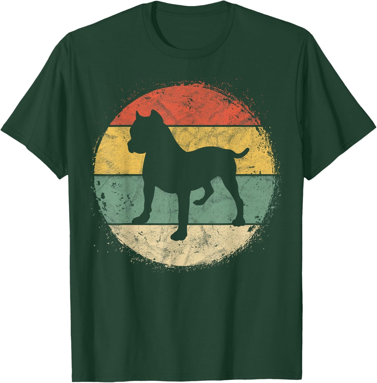 Vintage Pitbull Owner Gifts Dog Lover Clothes -Adults Black Retro Pitbull Owner Gift Dog Lover Pitbull Parent T-Shirt - T-Shirt | Forest