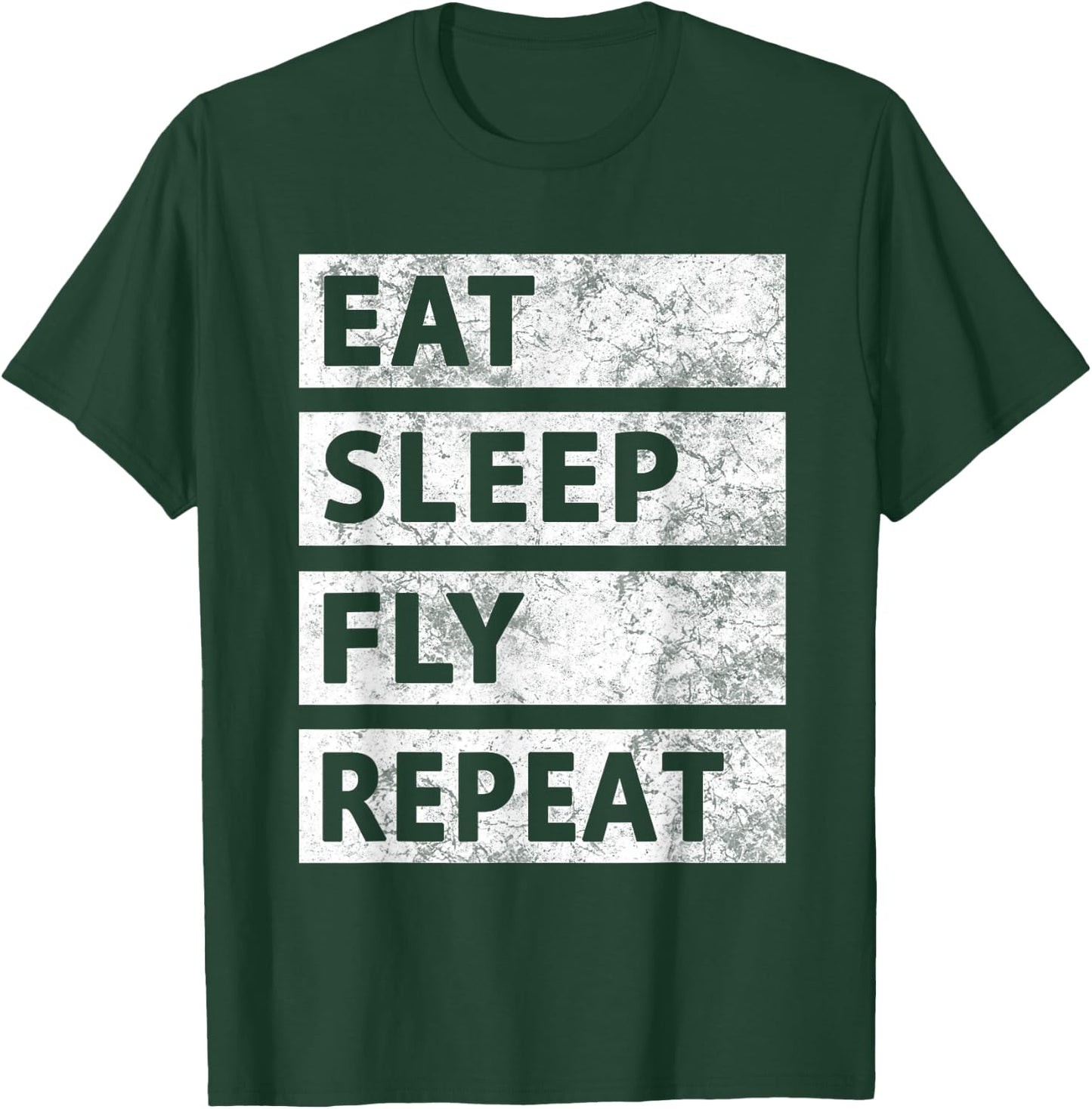 Drone Pilot Eat Sleep Fly Pilot T-Shirt - T-Shirt | Forest
