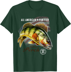 Yellow Perch American Pan Fish T-Shirt - T-Shirt | Forest