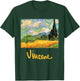 Wheat Field with Cypress Haute Galline by Vincent van Gogh T-Shirt - T-Shirt | Forest