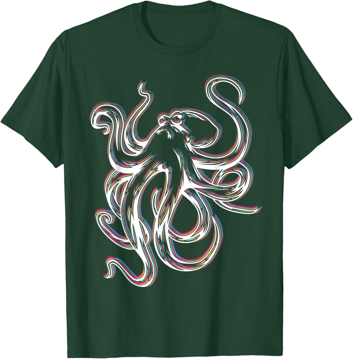 Rave Octopus Funny EDM Tako T-Shirt - T-Shirt | Forest