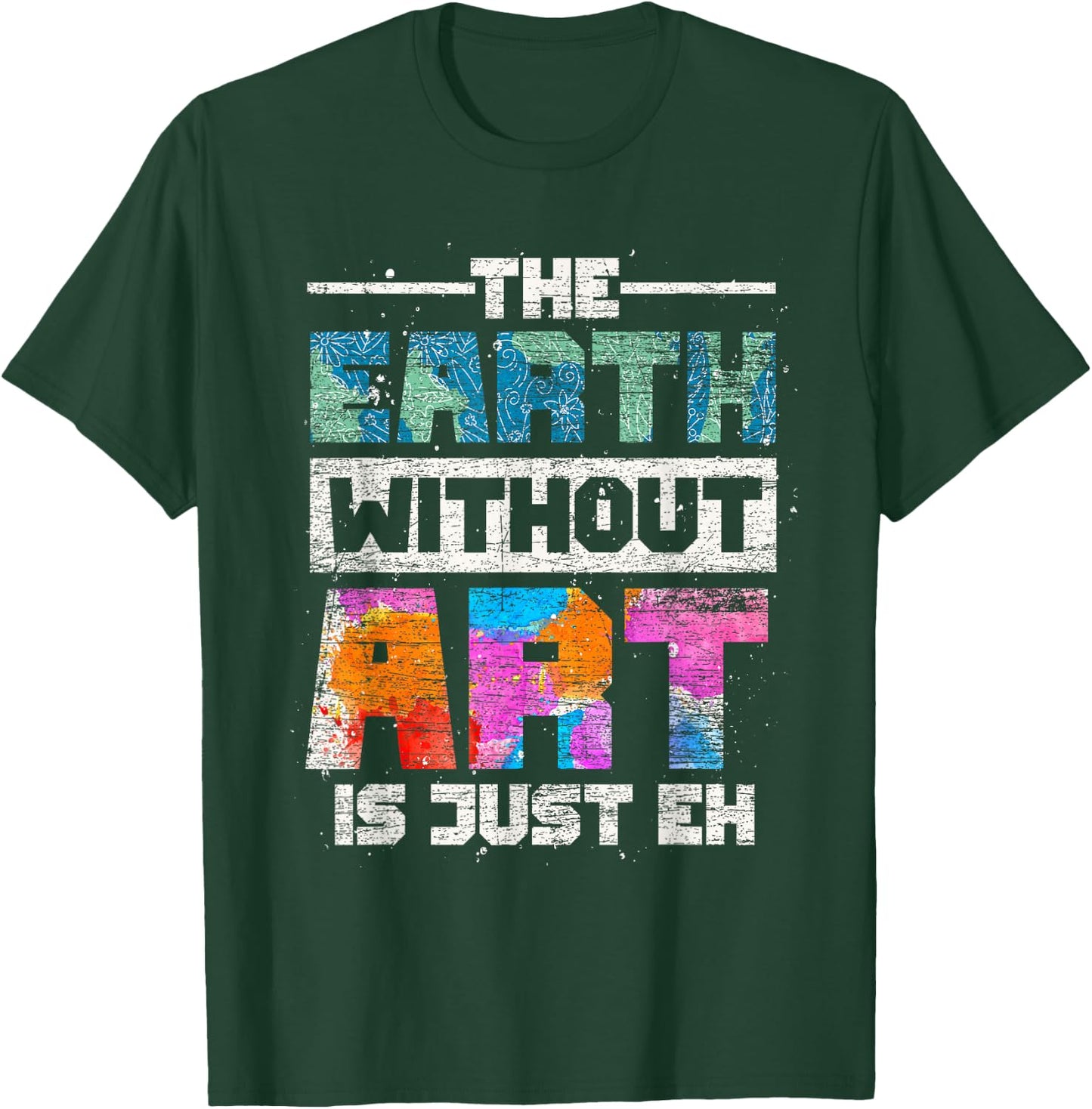 Drawing Painting Art Artist Painter Gift -Youth Black Small Artistic Modern Painting Themed T-Shirt - T-Shirt | Forest