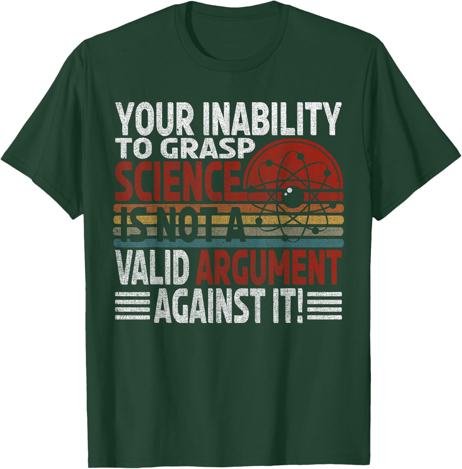 Funny Science Gifts For Physics Or Science Teacher Your Inability To Grasp Science Gift Scientist & Physics -Adults Black Small T-Shirt - T-Shirt | Forest