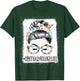Ophthalmology Life Bleached Messy Hair Woman Bun Healthcare T-Shirt - T-Shirt | Forest