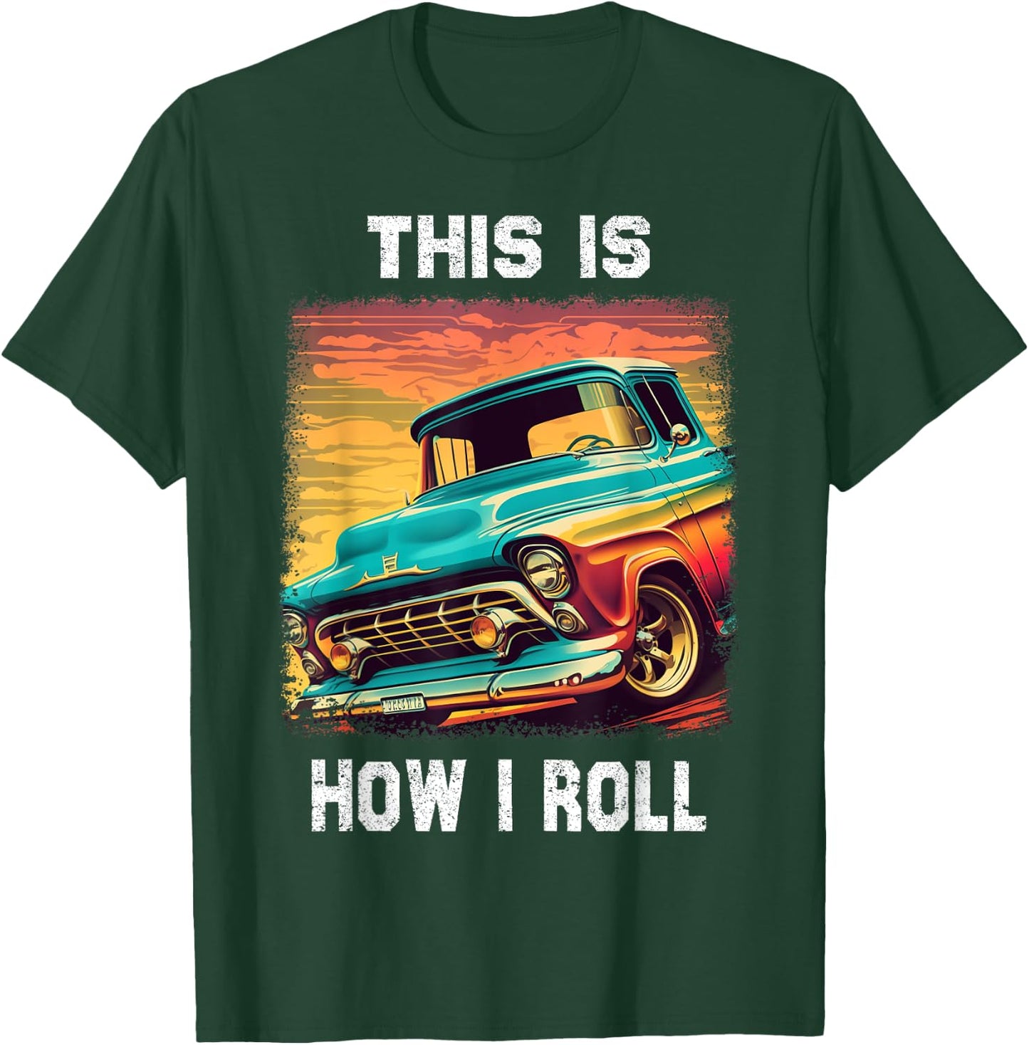 Vintage Classic Old Pickup Truck for Pickup Trucks Lovers T-Shirt - T-Shirt | Forest
