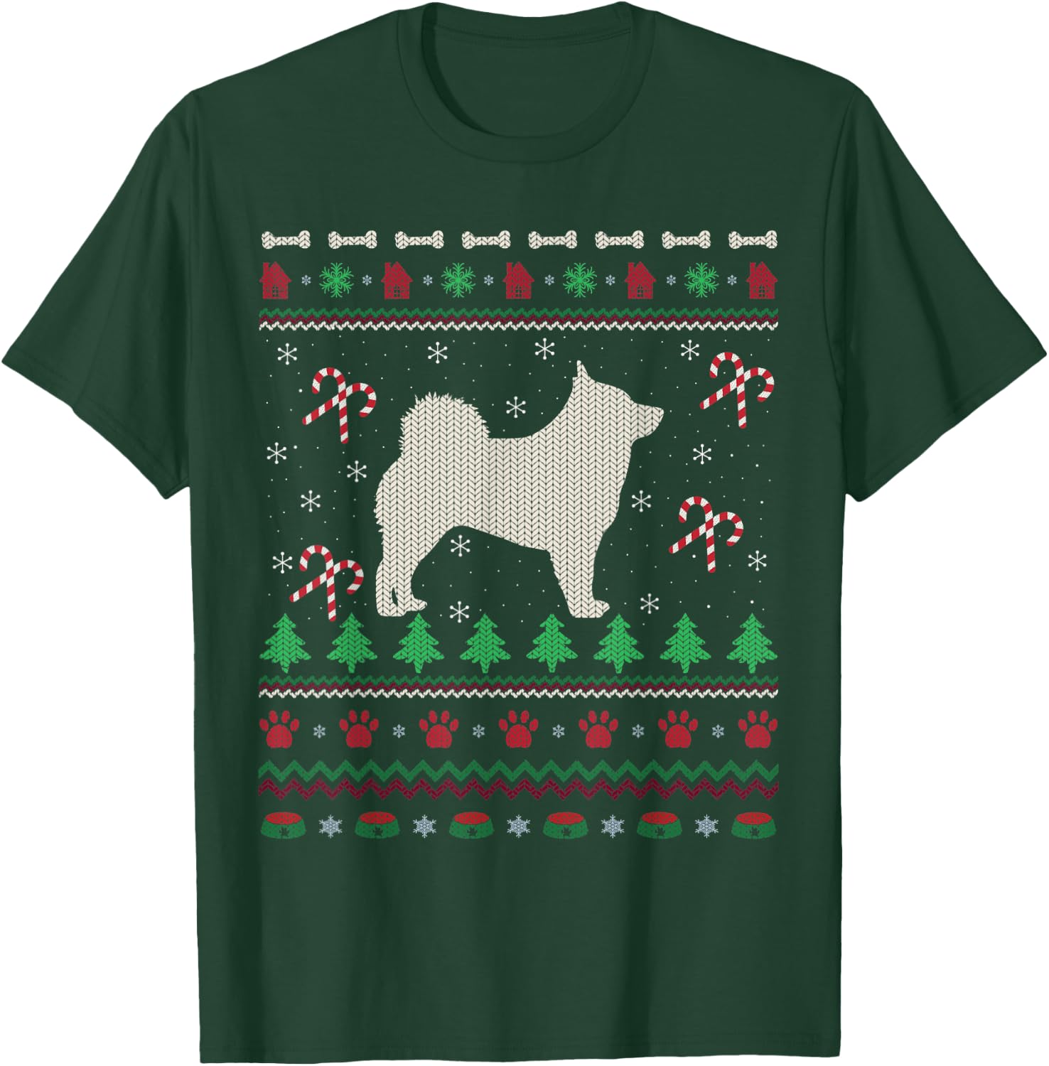 Schipperke Dog Lover Xmas Ugly Schipperke Christmas Men Women Kids T-Shirt - T-Shirt | Forest